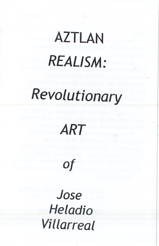 AZTLAN REALISM:  Revolutionary ART  of  Jose Heladio Villarreal 